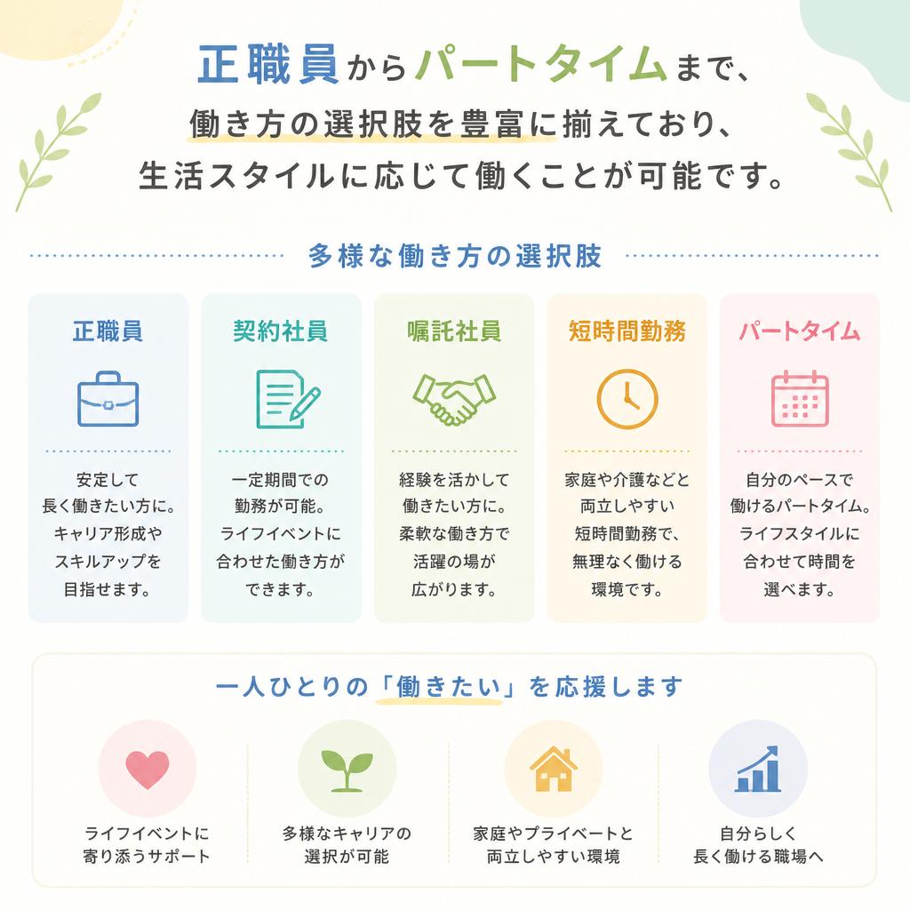 フレキシブルな勤務形態