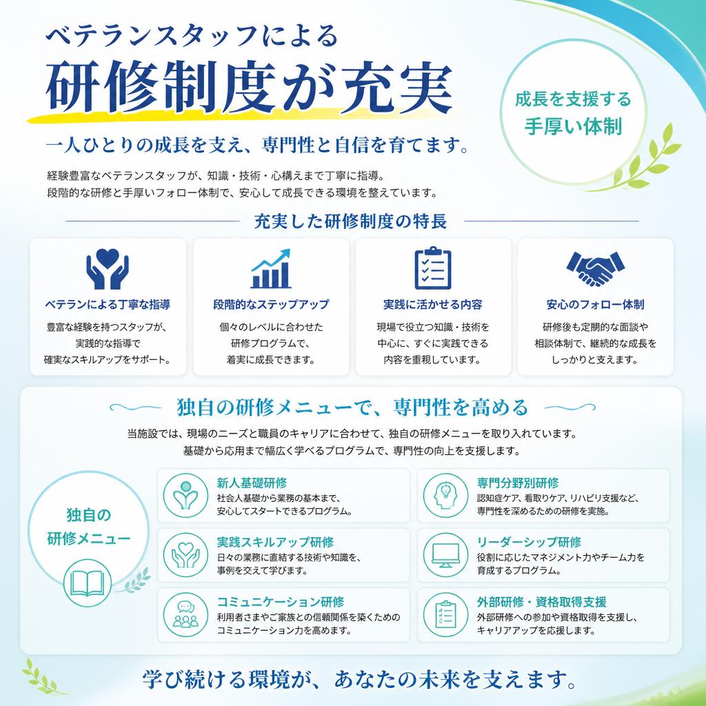 充実した研修体制