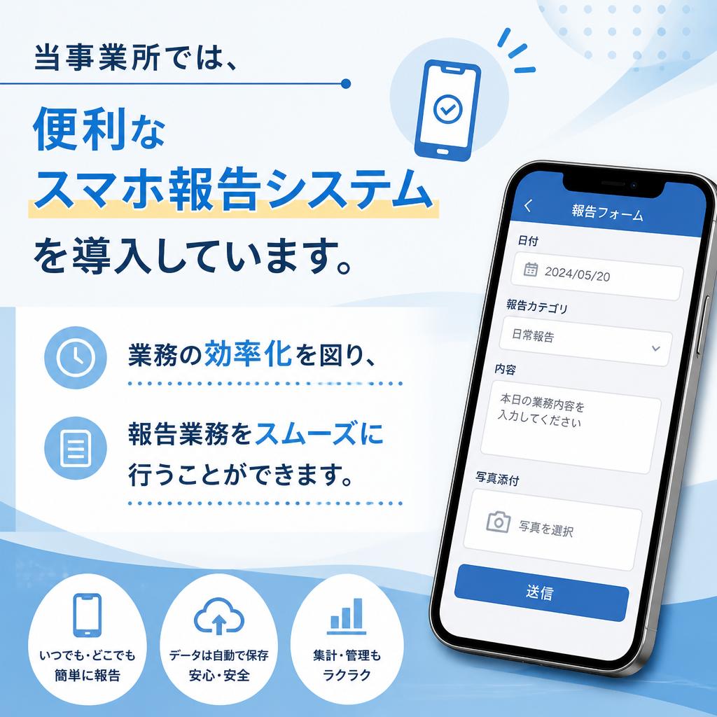 スマホ報告システムの導入
