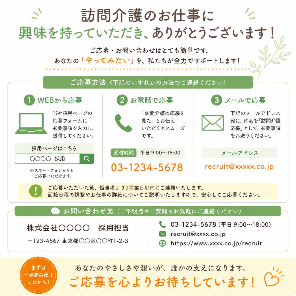 今すぐお問い合わせを！