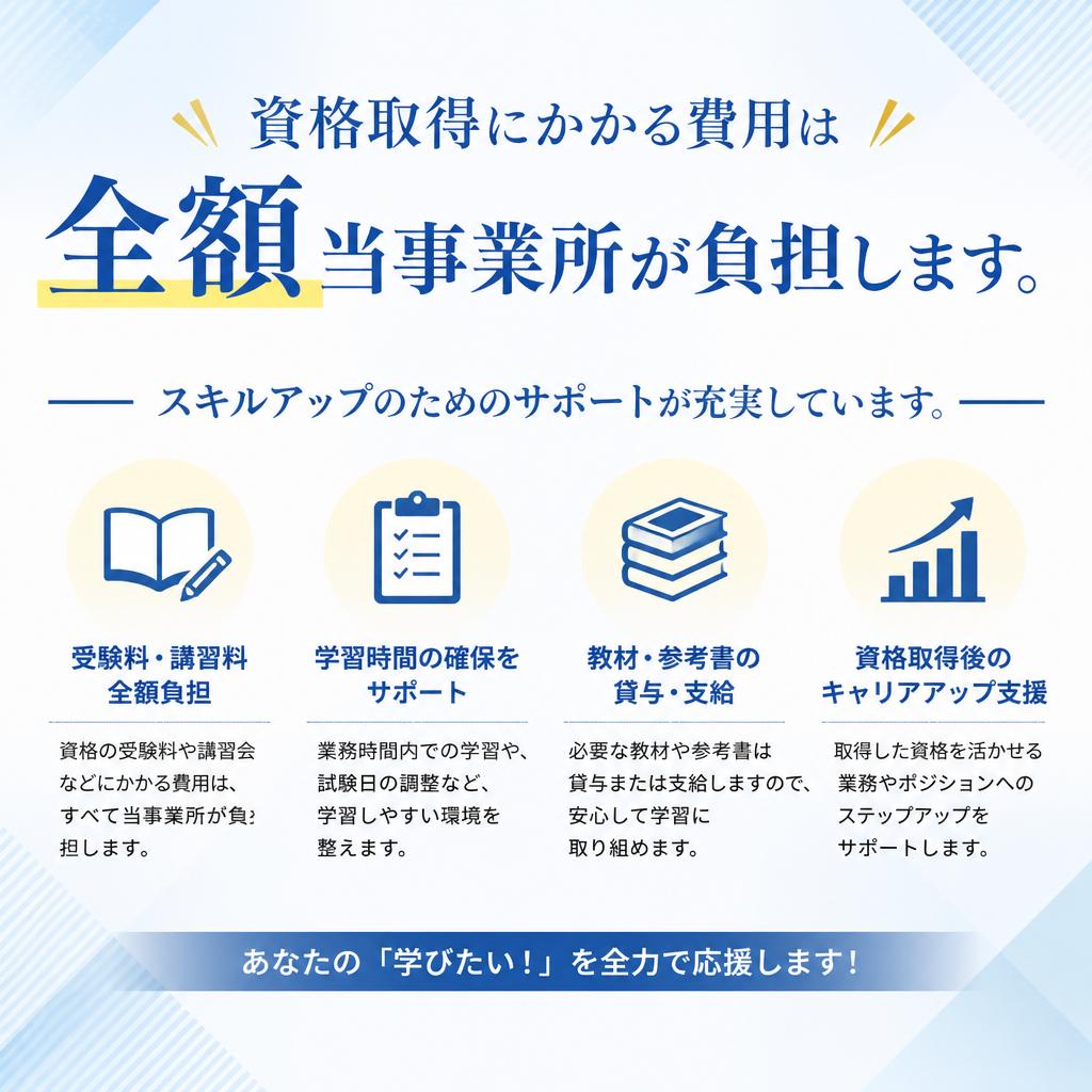 資格取得支援制度の充実