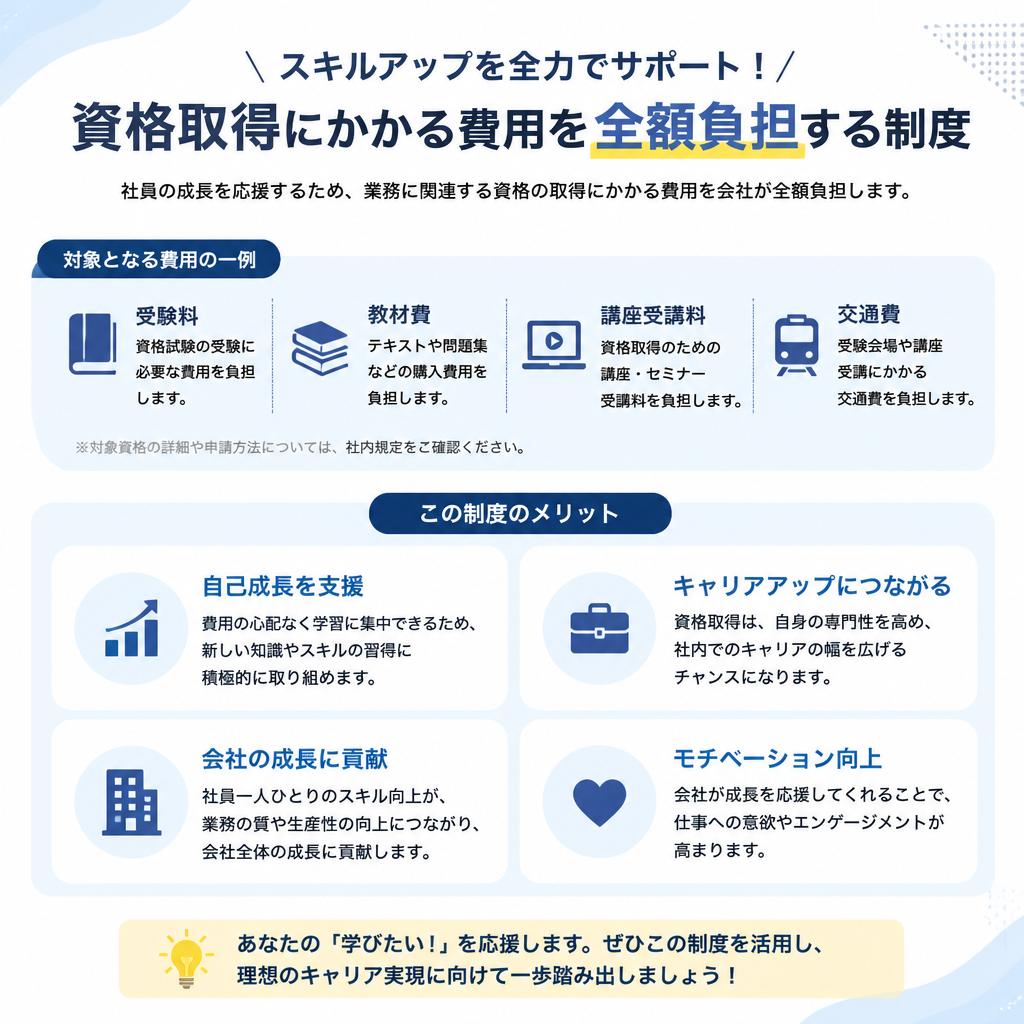 資格取得支援制度のご紹介
