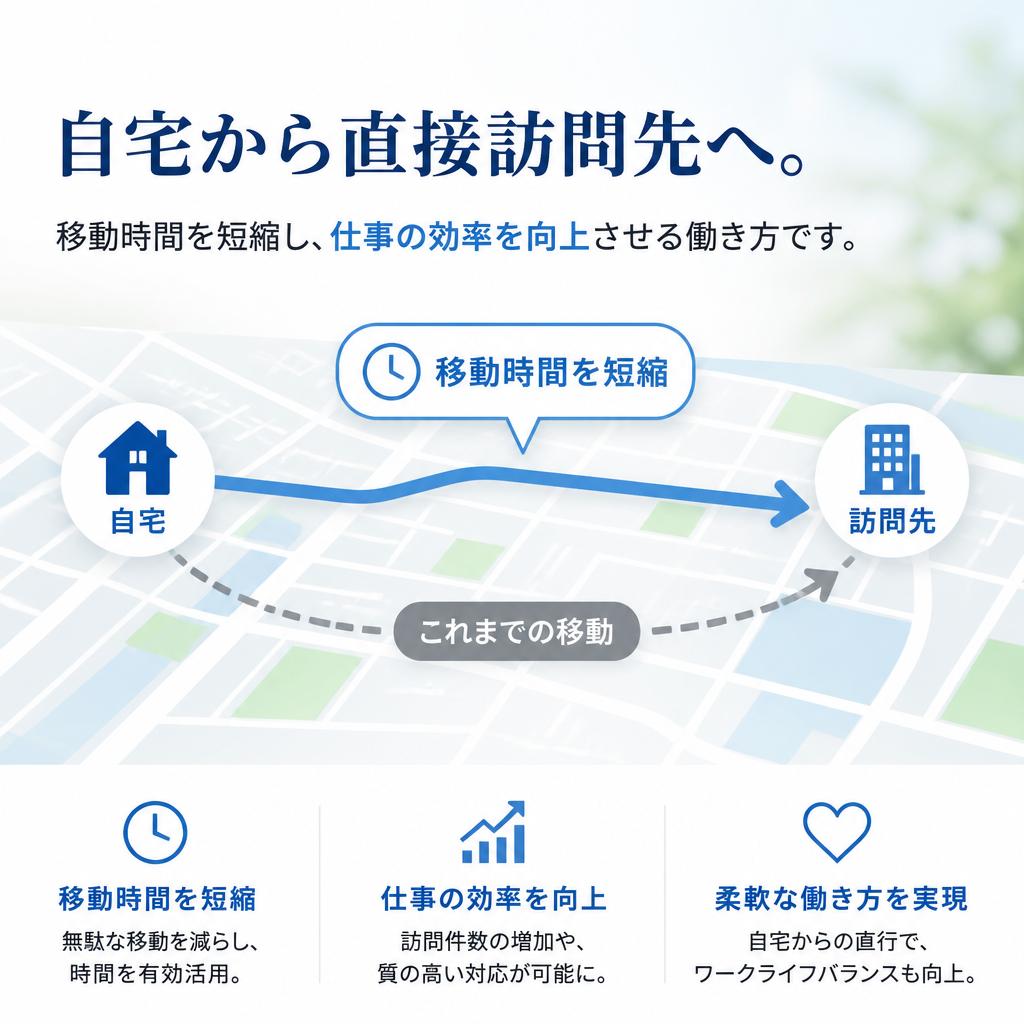 直行直帰が可能！