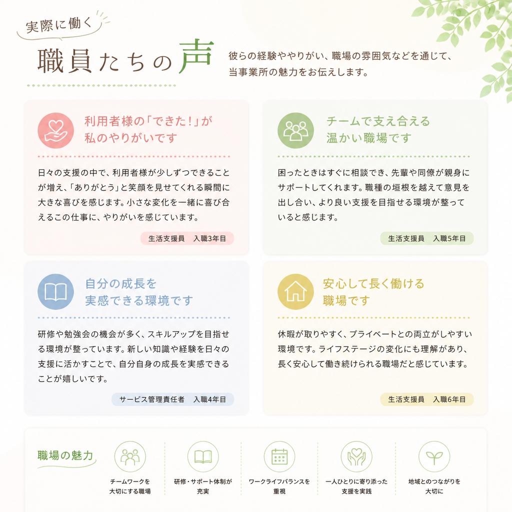 職員の声