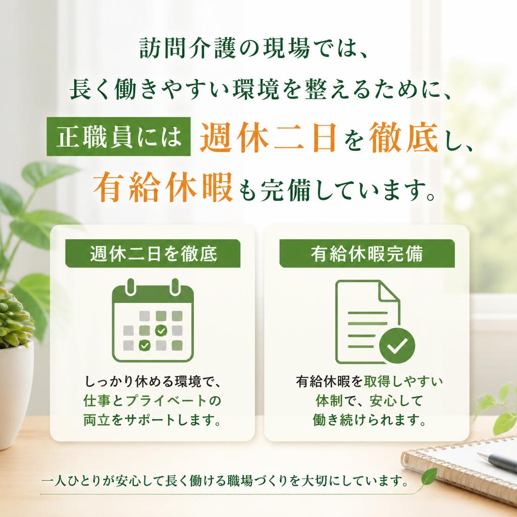 安心のサポート体制で働きやすい環境
