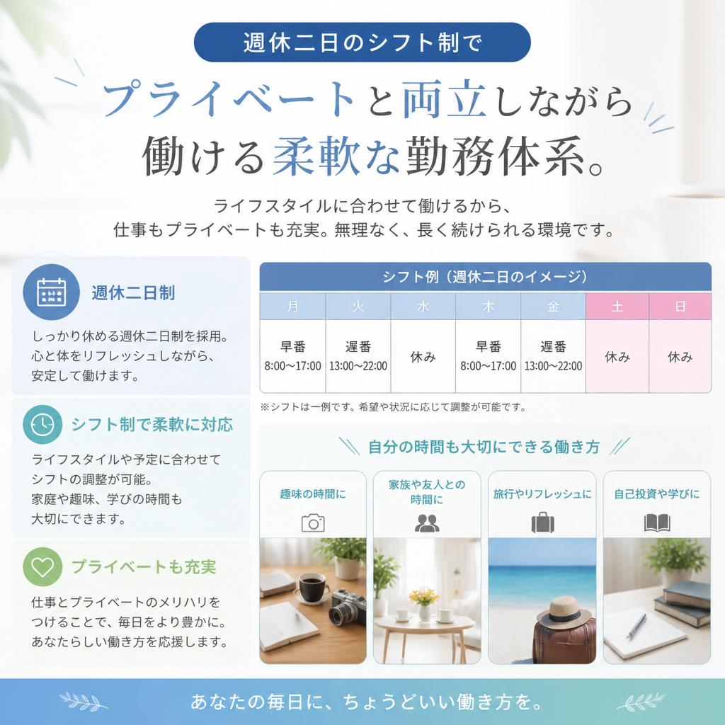 4. 働きやすいシフト