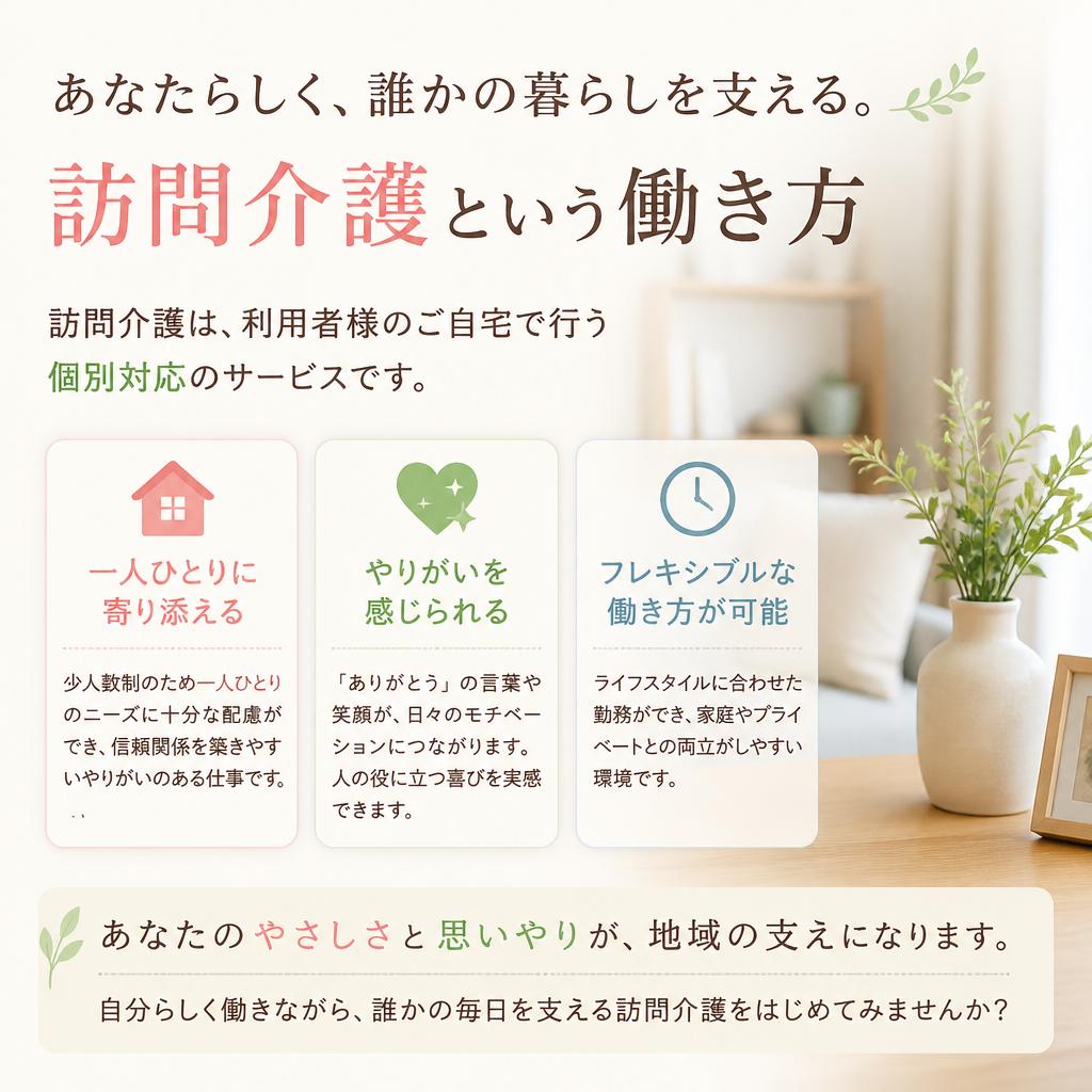 訪問介護の魅力とは？