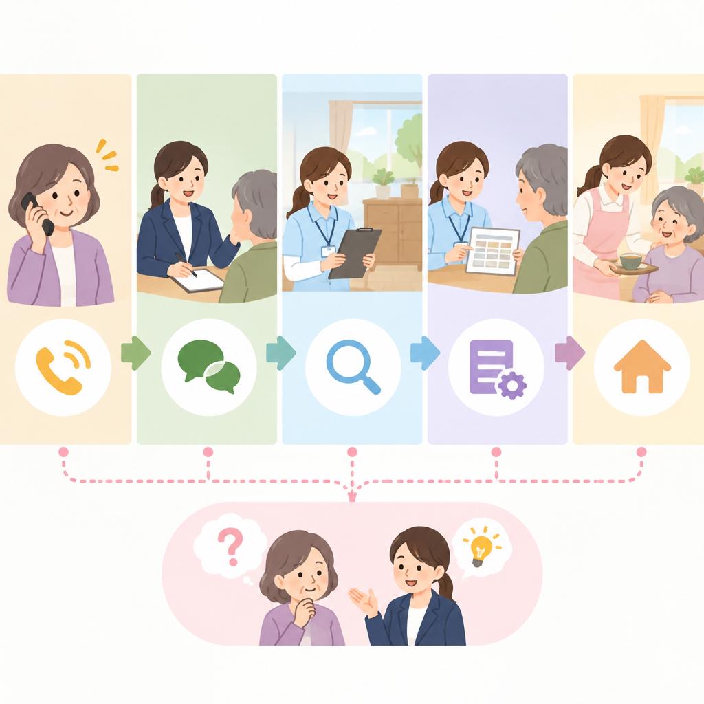 初めての方も安心。相談から利用開始までの流れ